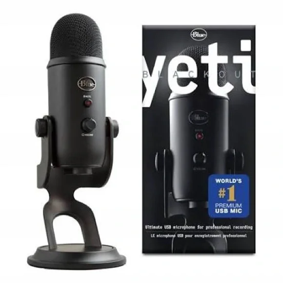 Logitech Blue Yeti Blackout USB Microphone